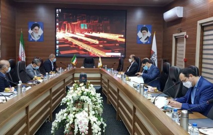 دیدار رئیس هیات مدیره فولاد خوزستان با مدیرعامل بانک تجارت