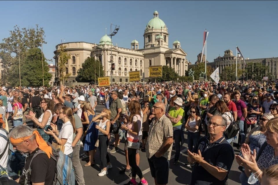 تظاهرات صربستانی‌ها علیه مشکلات محیط زیستی پروژه لیتیوم ریوتینتو