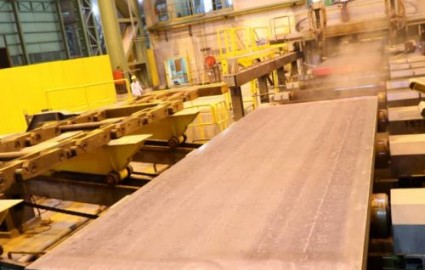 تولید عریض ترین اسلب فولادی در فولاد جهان آرا